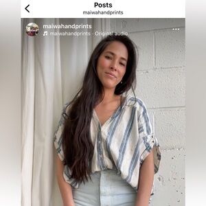 Maiwa organic cotton top